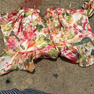 Long sleeve floral shirt